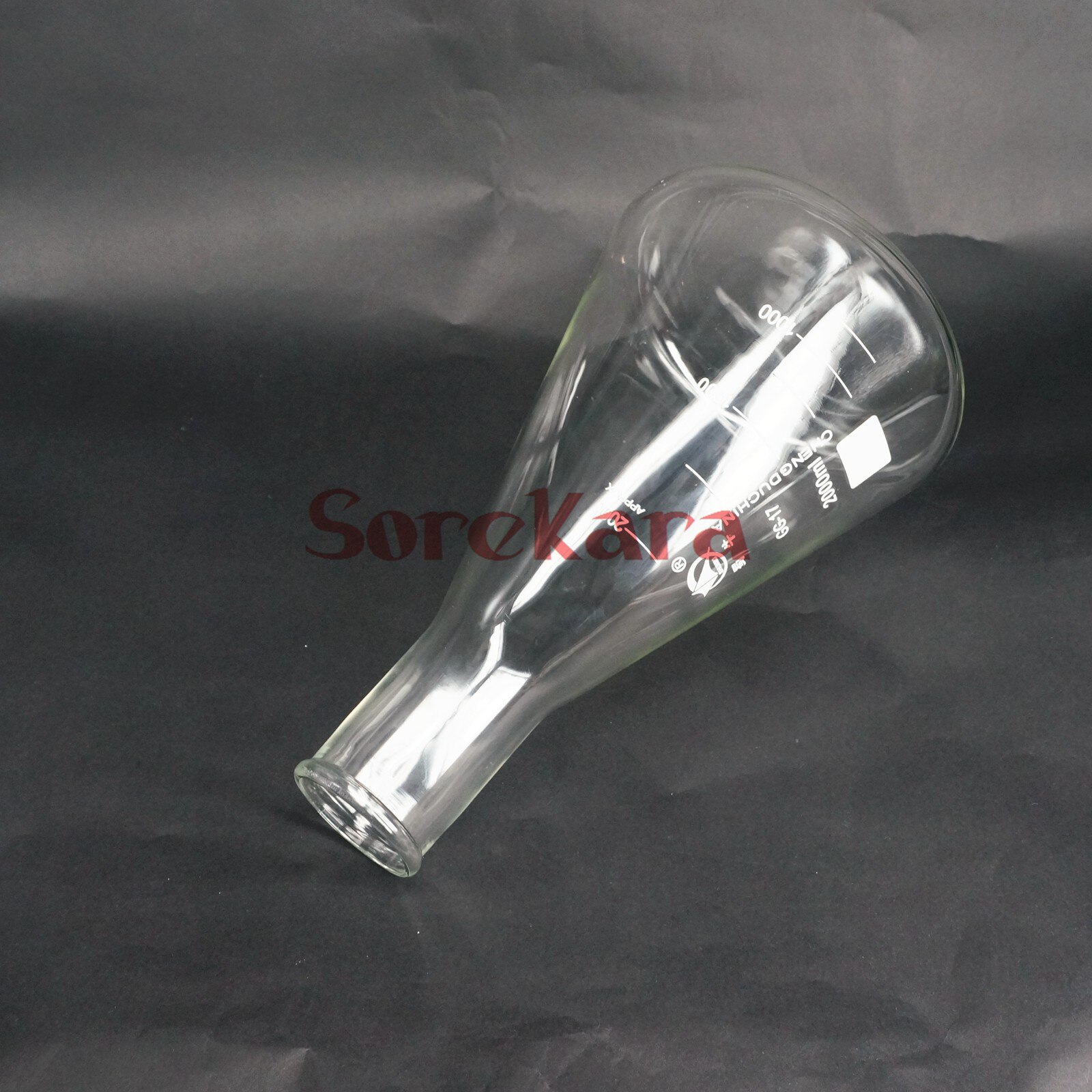 2000ml Narrow Neck Borosilicate Glass Conical Erlenmeyer Flask For Chemistry Laboratory