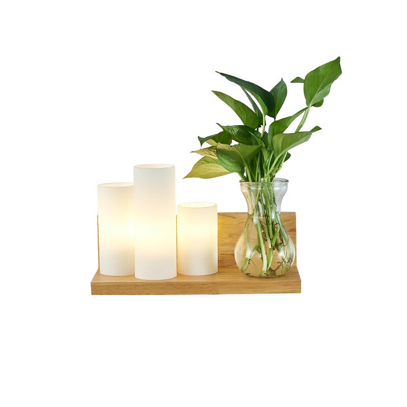 Nordic Houten Bed Wandlamp Led Europese Creatieve Indoor Wandlamp Gang Gang Balkon Wandlamp