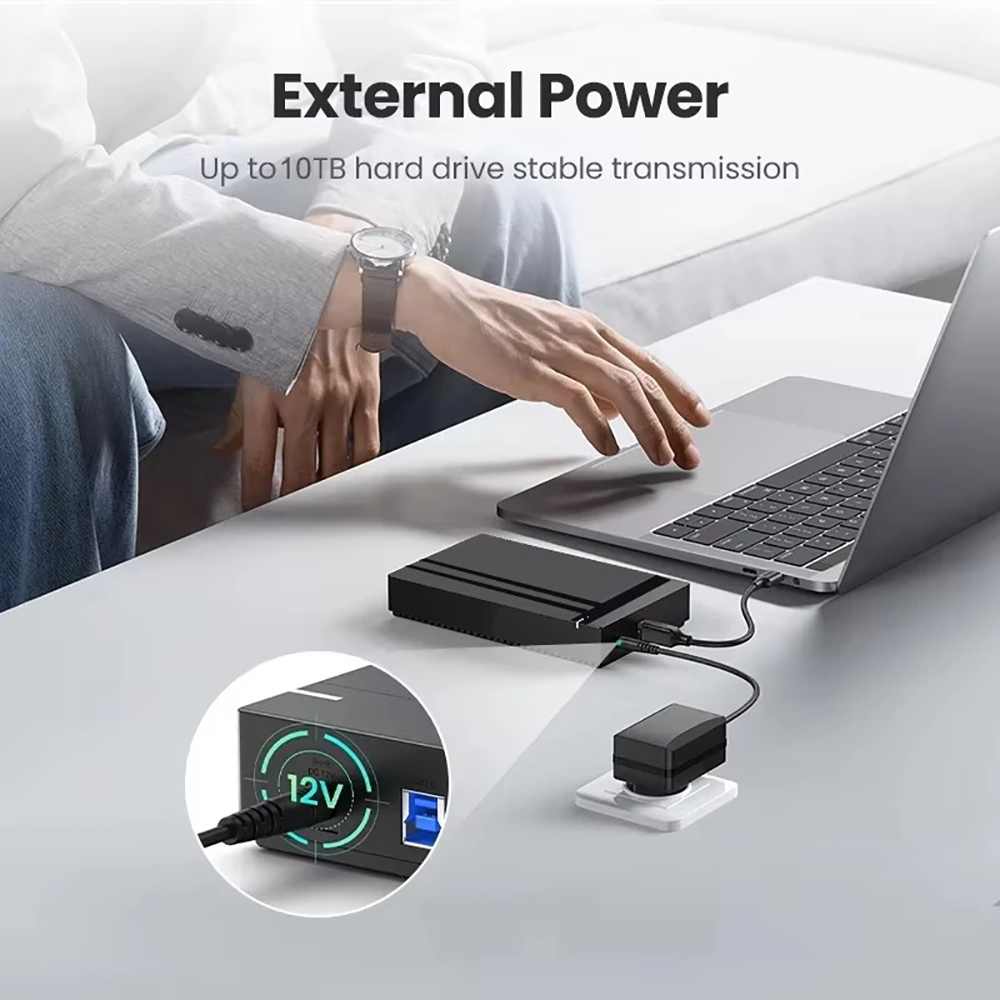 2,5/3,5 inch HDD-behuizing USB 3.0 harde schijf Schijfbehuizing SATA naar USB 3.0-adapter Externe harde schijf voor pc-laptop Gereedschapsloos