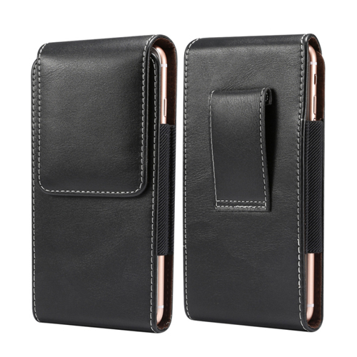Universal Pouch Leather Case 4.7-6.9 inch for iPhone Samsung Huawei Xiaomi with Card Holder Belt Clip Holster: 5.5 inch