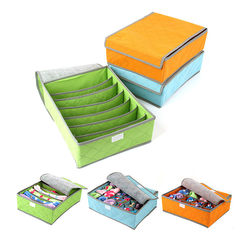 Organizer na skarpetki z wieloma kratkami, pudełko robić przechowywania bielizny, szuflady na biustonosze, przegrody, organizery robić szafy z włókniny, strąk ubrania