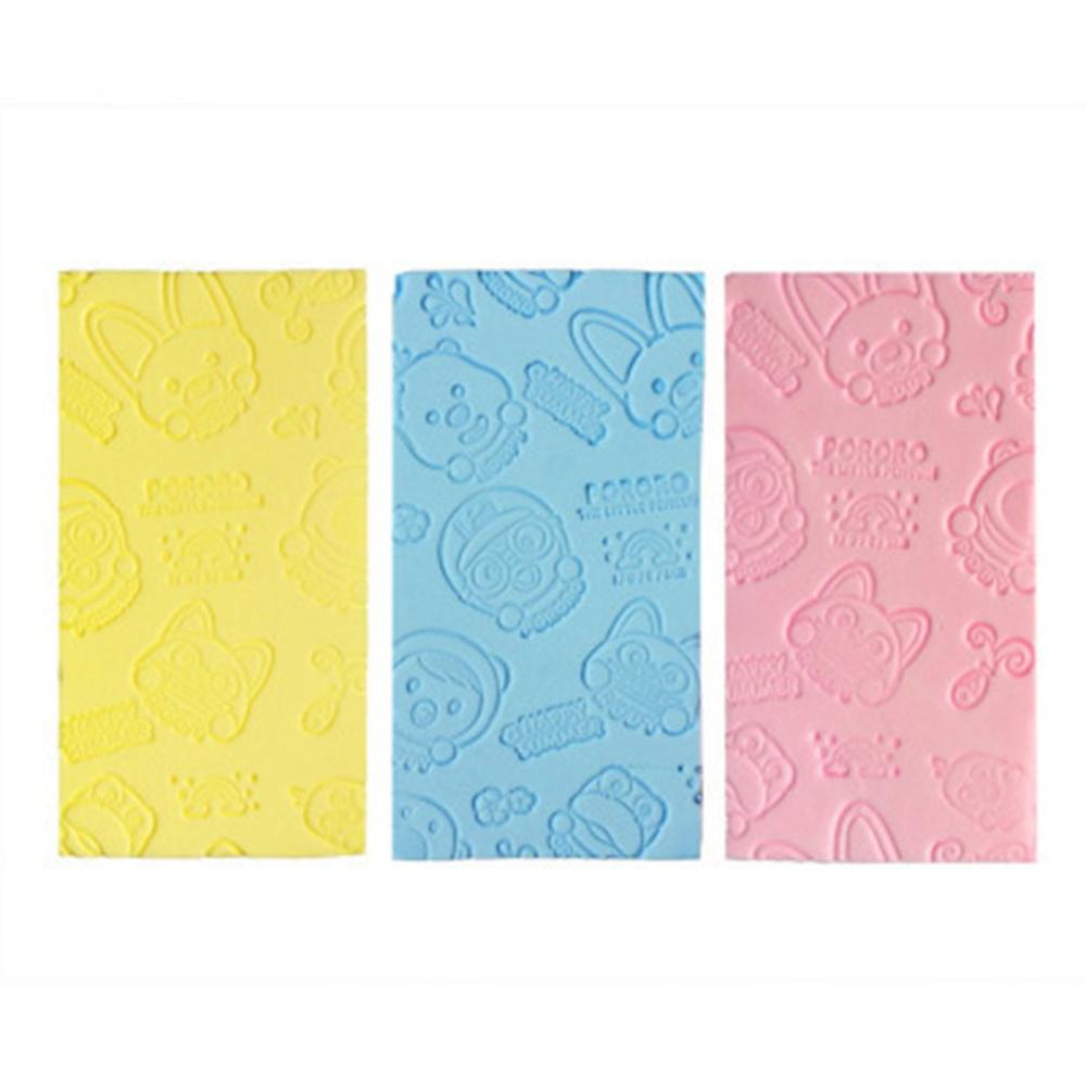 Baby Bath Sponge Dead Skin Remover Brushes Cartoon Print Cleaning Shower Absorb Water Sponge Wipe Children Bath Tools Bathroom