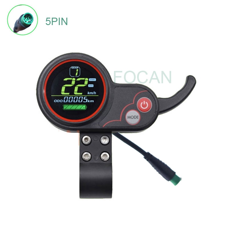 24V 36V 48V 60V 250W 350W E-BIKE Motor LCD Display LH-100 Panel Thumb Throttle Electric Bicycle Scooter Brushless Controller Kit: 5PIN male