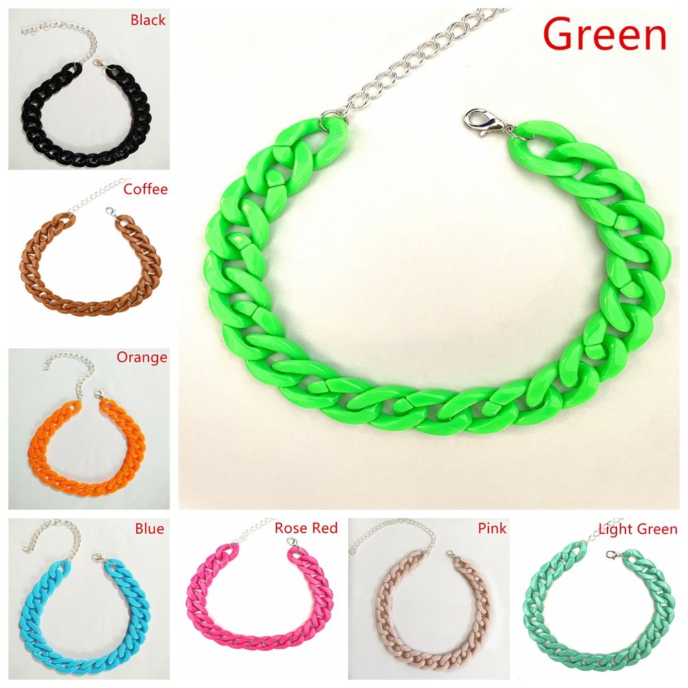 Friendship Party Jewelry Hip Hop Collar Gothic Choker Chunky Chain Punk Choker Chain Necklace Pendant Hip Hop