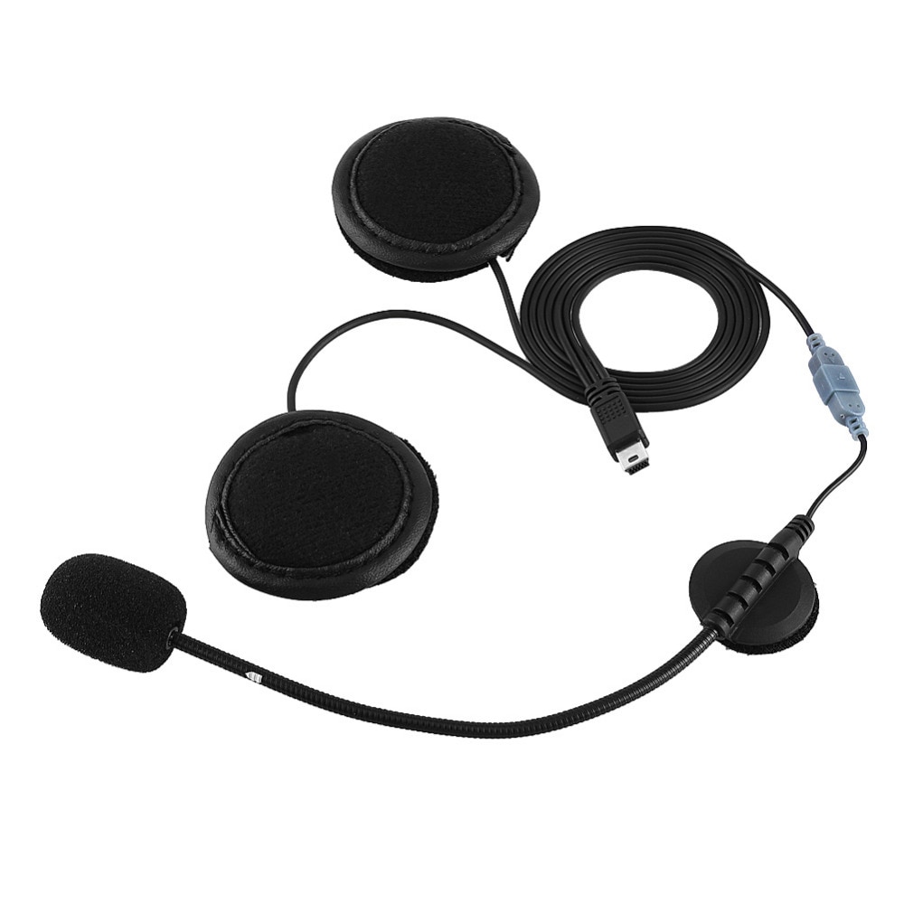 Bluetooth Headset Headphone Microphone Speaker Headsets And Helmet Intercom Clip For V8 Motorcycle Helmet Device Accessories