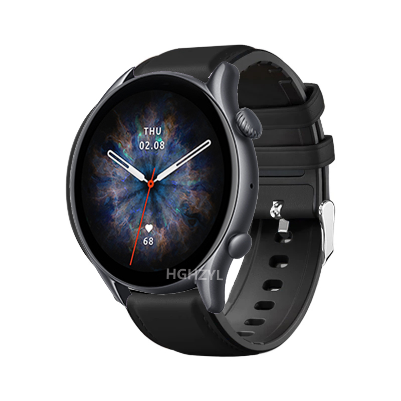Bracelet Band Silicone For Amazfit GTR4 GTR 3 Pro Watch Strap For Amazfit Pace Stratos 3 2 GTR 47mm 42mm Correa: XS / black