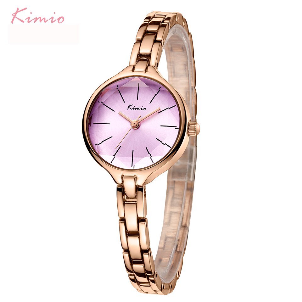 KIMIO Frauen Einfache Kleine Zifferblatt Quarzuhr Damen Kette Wasserdichte Edelstahl Armband Uhren Uhr Horloge Reloj Mujer