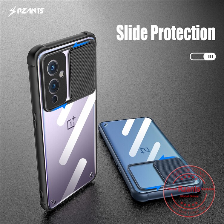 Rzants-funda de teléfono para Oneplus 9 Oneplus 9 Pro, funda transparente híbrida fina con doble carcasa