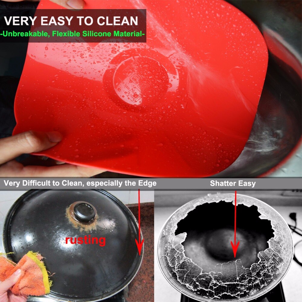 Walfos zoals te zien op tv set  of 5 siliconen deksel kookpot deksel magnetron kom pan deksel deksel siliconen pot deksel kookgerei