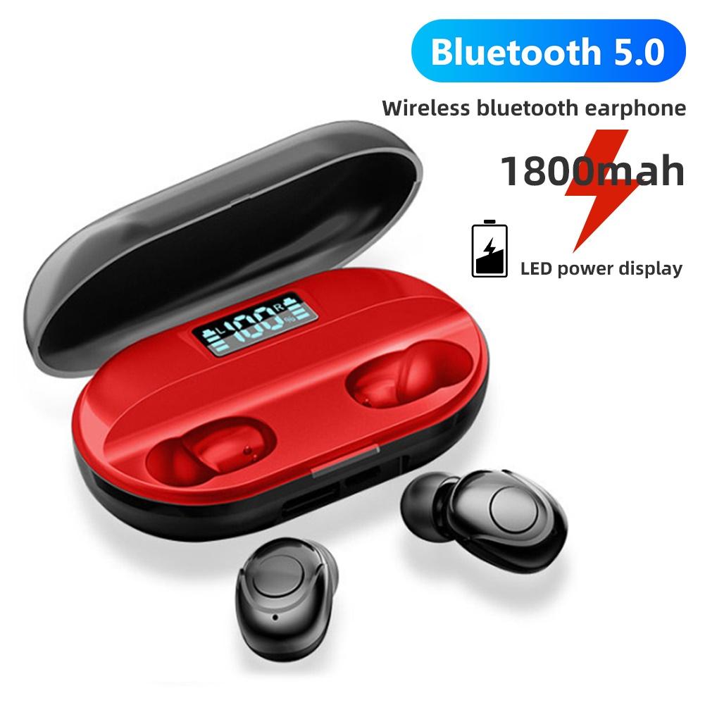 T2 Mini Tws Bluetooth 5.0 Draadloze Digitale Display Stereo Oortelefoon Oordopjes