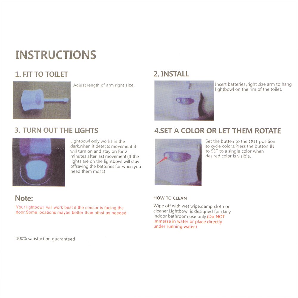 Infrarood Sensor Led Light Voor Badkamer Toilet Seat Night Security Verlichting Voor Wc Wc Accessoires Led Night Lamp Voor Kinderen