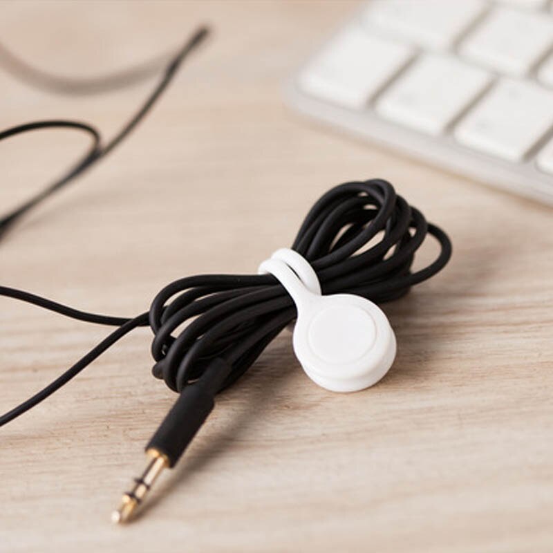 Multifunktions Kopfhörer Kabel Wickler Kabel Halfter Magnet Spule Wickler Naben Silikon 1Stck Headset Typ Kabel Draht Veranstalter