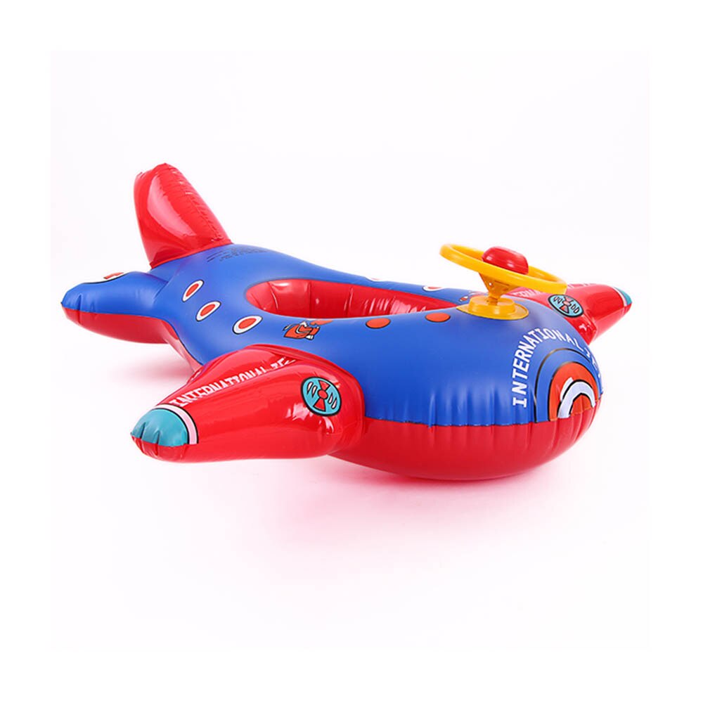 Opblaasbare Kawaii Ringen Zomer Vliegtuig Vorm Baby Opblaasbare Zwemmen Ring Kinderen Zwemmen Float Seat Boot Zwembad Ring J75