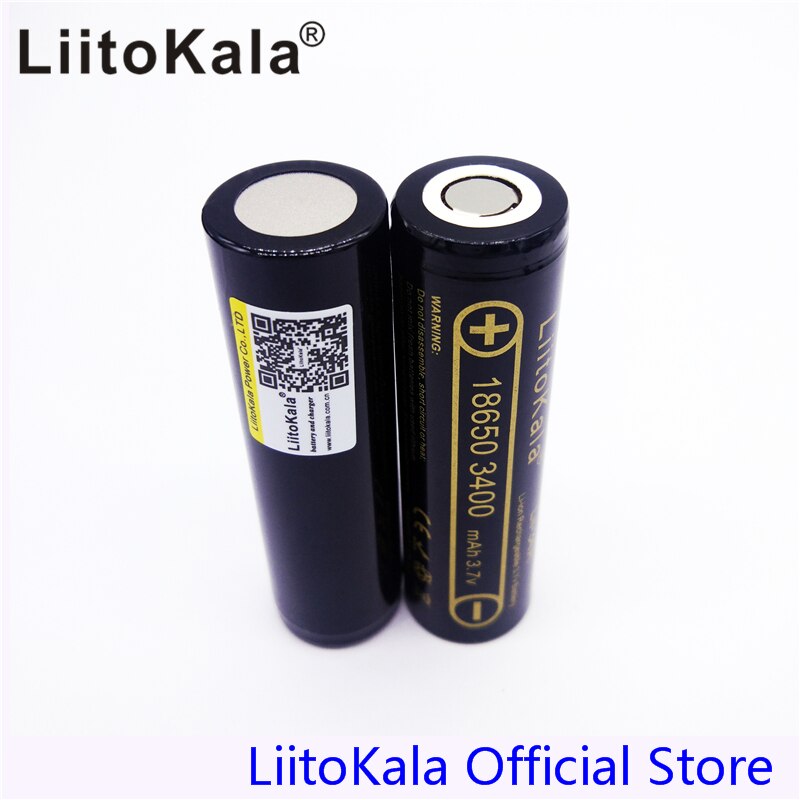 2 Stuks Hk Liitokala Lii-34A 3.7V 18650 3400 Mah Batterij Voor NCR18650B 34B Oplaadbare Batterij Voor Zaklamp/Zaklampen/Lamp