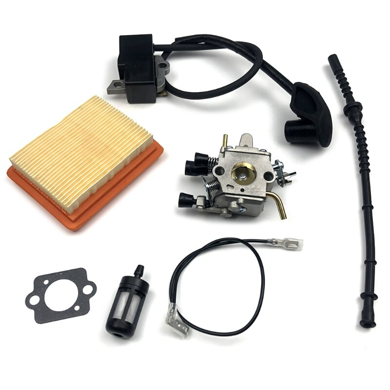 Carburateur Ampoule damorce Filtre à carburant Kit Pour Stihl FS120 FS120R FS200 FS200R FS020