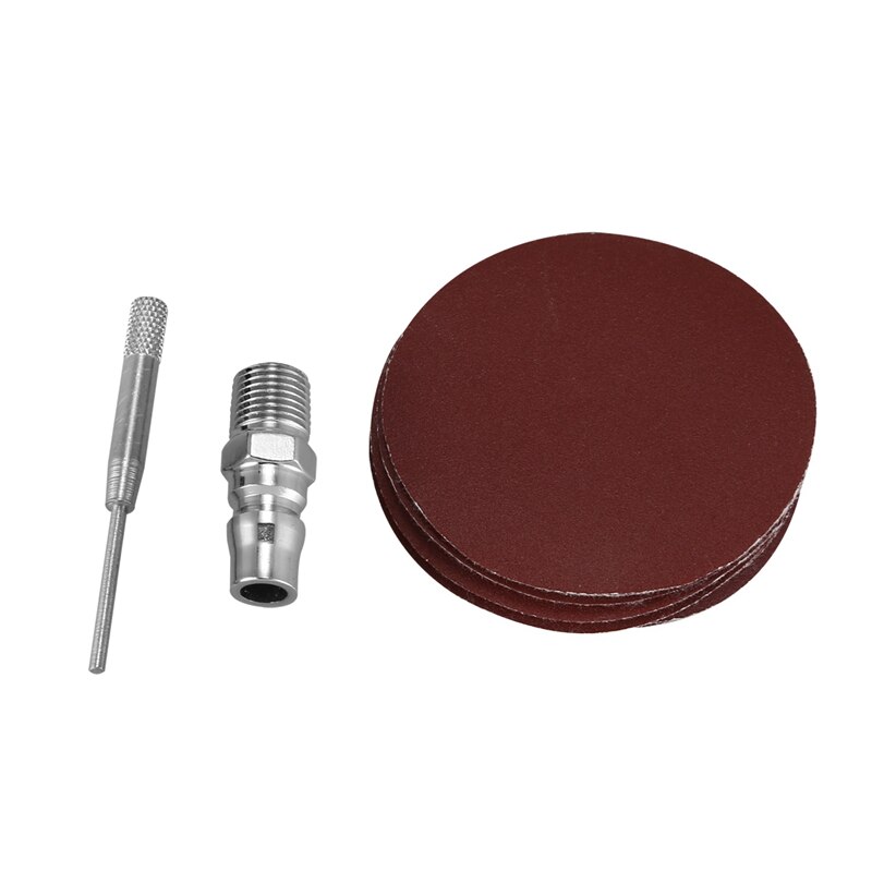 oben dauerhaft 3 zoll (80mm) Mini Luft Winkel Schleifer Schleifer Auto Polierer setzt, professionelle Luft Schleifer mit 12Stck mischen Streugut 80mm Sandi