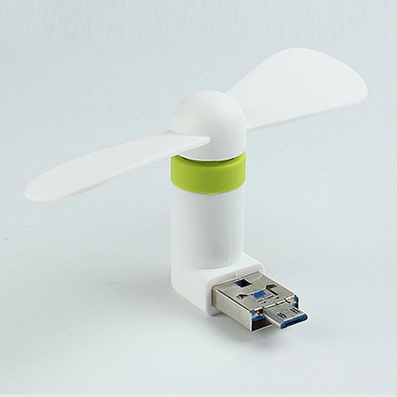 Pocket Fans USB Gadget OTG Mini Micro USB Large Wind Cooling Fan For OTG Android Mobile Phones Desktop Laptop