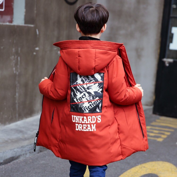 30 grad freundlicher kleidung junge kleidung warme Winter unten baumwolle jacke Mit Kapuze Mantel wasserdicht verdicken oberbekleidung freundlicher Parka: A / 4T