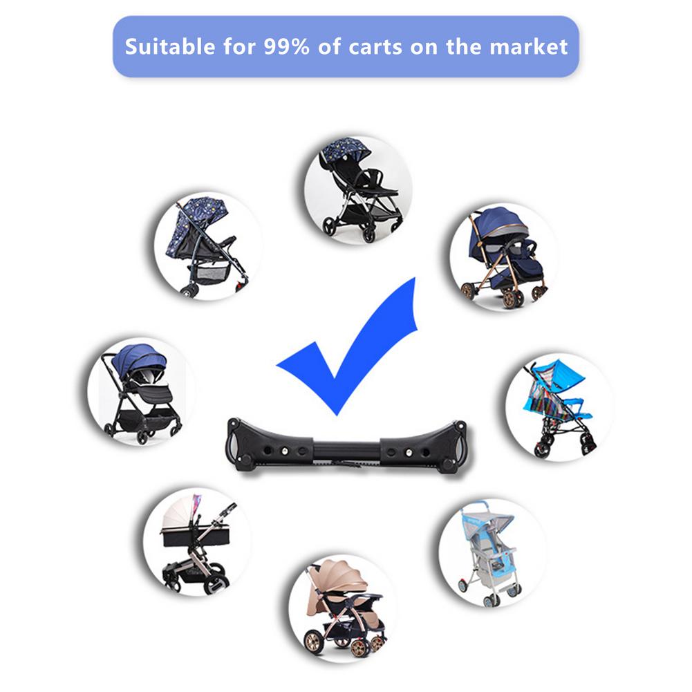 Universal Stroller Accessories 3pcs Coupler For Prams Adapter Make 2 Carriages Into Twin Pushchair Fit For All Stroller