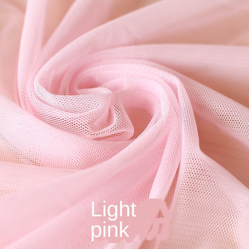 Verschlüsselung Weiche Blick Tuch Moskito Netze Kleid Material Sommer Kleidung Gittergewebe Spitze Stoff: hell Rosa