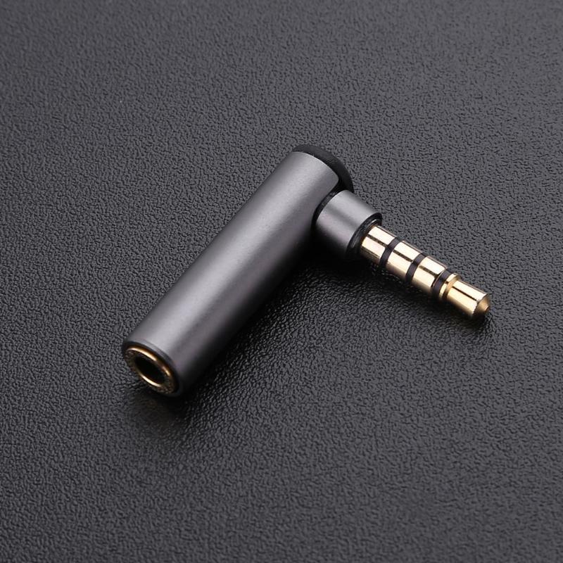 3.5 Mm Man-vrouw 90 Graden Haakse Adapter Audio Microfoon Plug Jack Converter Aux Kabel Stereo Plug Telefoon connector