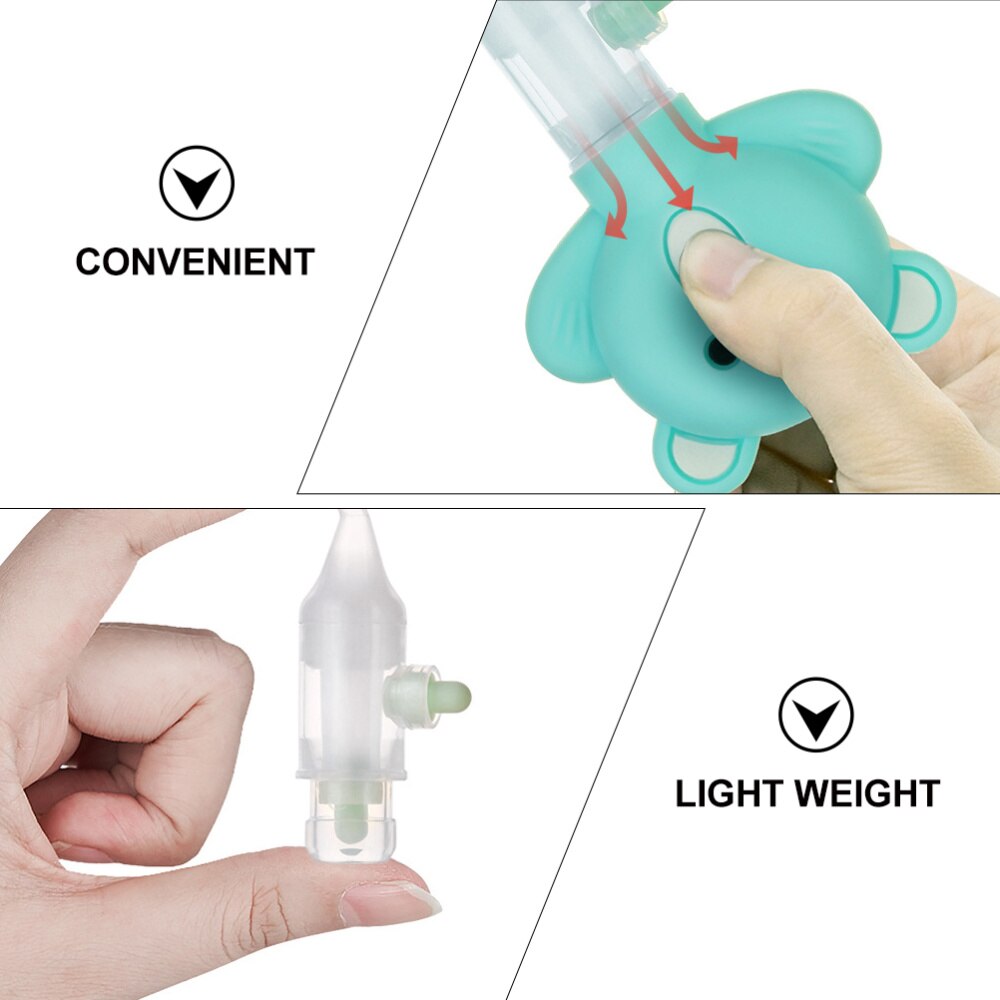 1 Set Baby Neus Aanzuiger Neus Schoonmaak Tool Anti-Terugstroom Neus Sucker Siliconen Nasale Sucker Pomp Type Neus Sucker voor Thuis Infa
