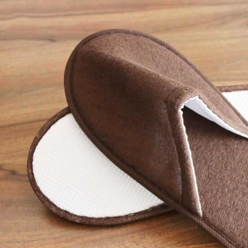 Zapatillas de interior desechables Unisex, calzado informal de Spa para viaje en Hotel o en casa, zapatillas antideslizantes de tela de algodón para hombre y mujer