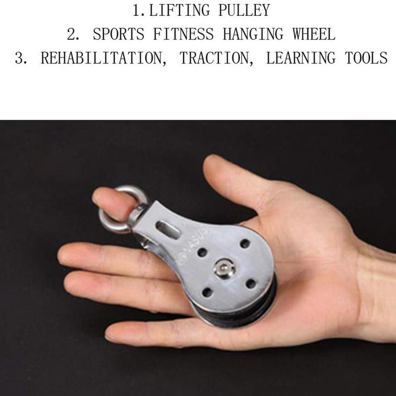 Aptidão polia roda de suspensão roda de suspensão roda de fitness roda fixa carga-rolamento tração 300kg polia silenciosa mudo v2h8