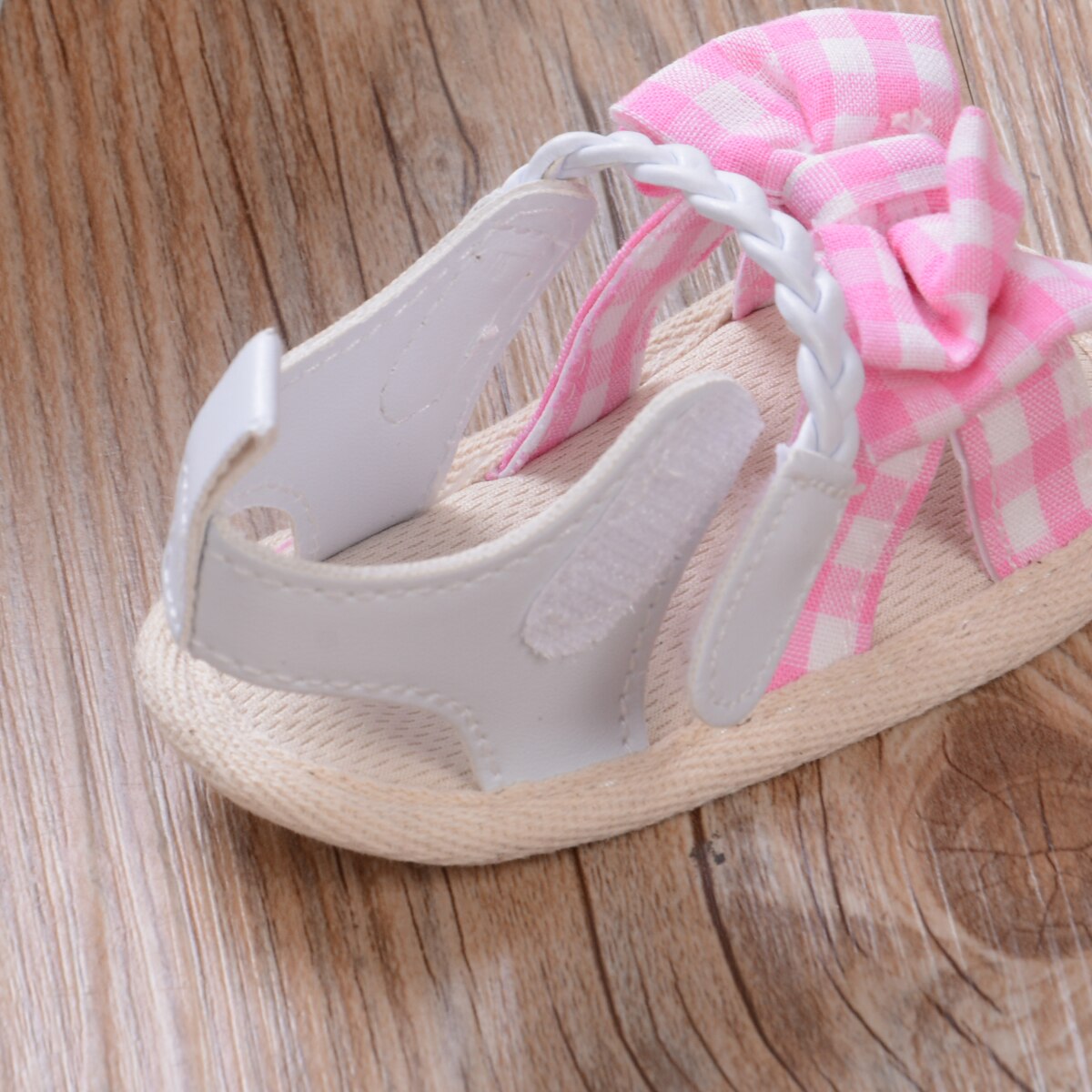 Erste Wanderer Baby Mädchen Plaid Bowknot Sandalen Neugeborenen lässig draussen Prinzessin Krippe Überprüft Prinzessin Schuhe 0-18M