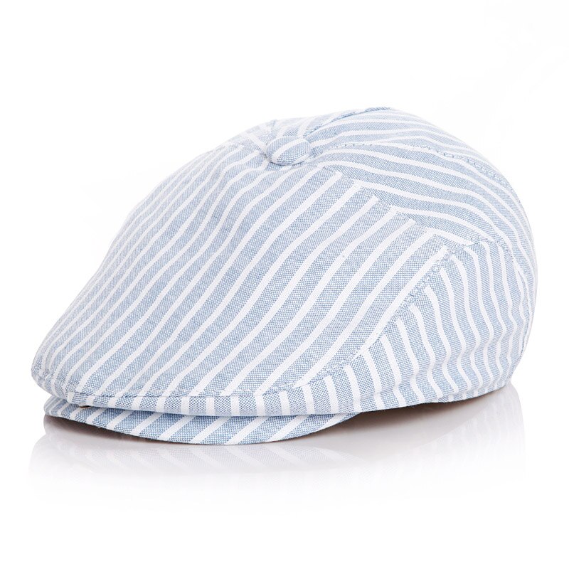 Nuovo cappello da bambino per l&#39;autunno inverno bambino bambini ragazza e ragazzo carino moda caldo cappello per bambini berretto berretto traspirante berretto parasole per bambini: Blue striped