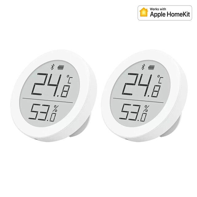 Qingping Temperature Humidity Sensor Home Bluetooth-Compatible LCD Digital Screen Thermometer Work With Mijia App Apple HomeKit: 2 Homekit
