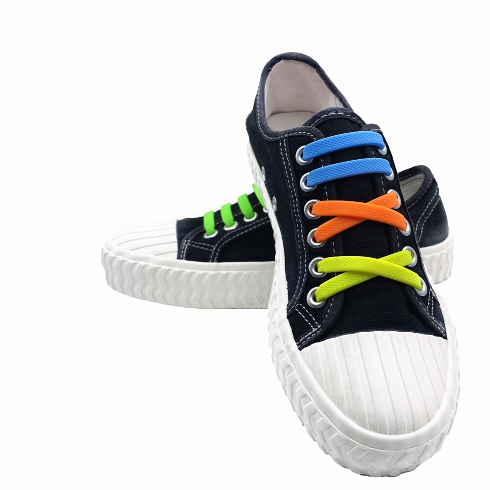 Elastiske snørebånd sneakers doven uden slips snørebånd skinnende blonder mand kvinde barn snørebånd flere farver snørebånd til sko børn
