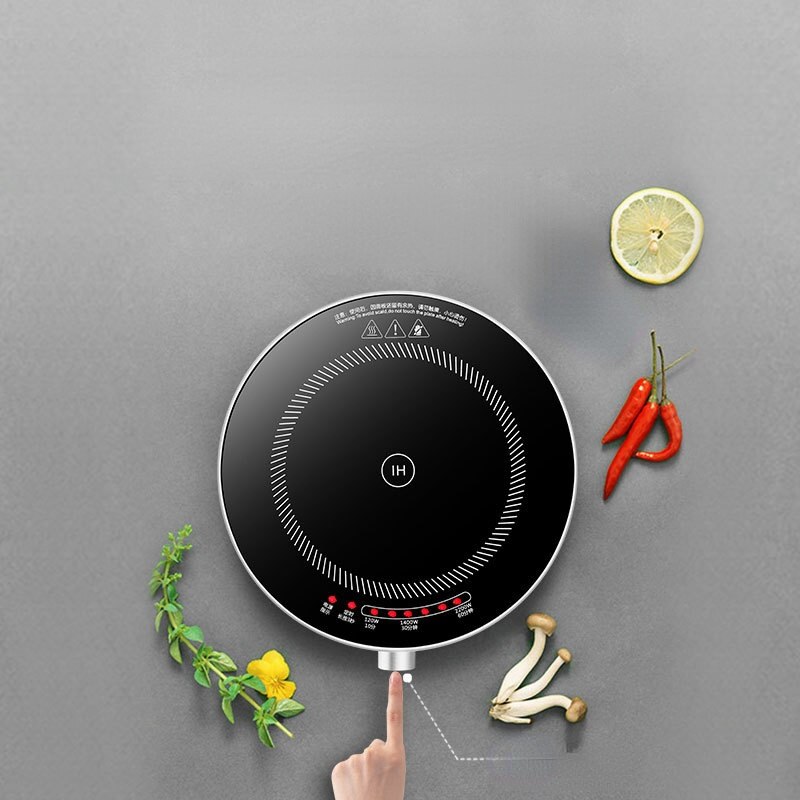 Cuiseur rond à induction électrique, petit pot multifonctionnel, dortoir, mini cuisson de nouilles, économie d&#39;énergie