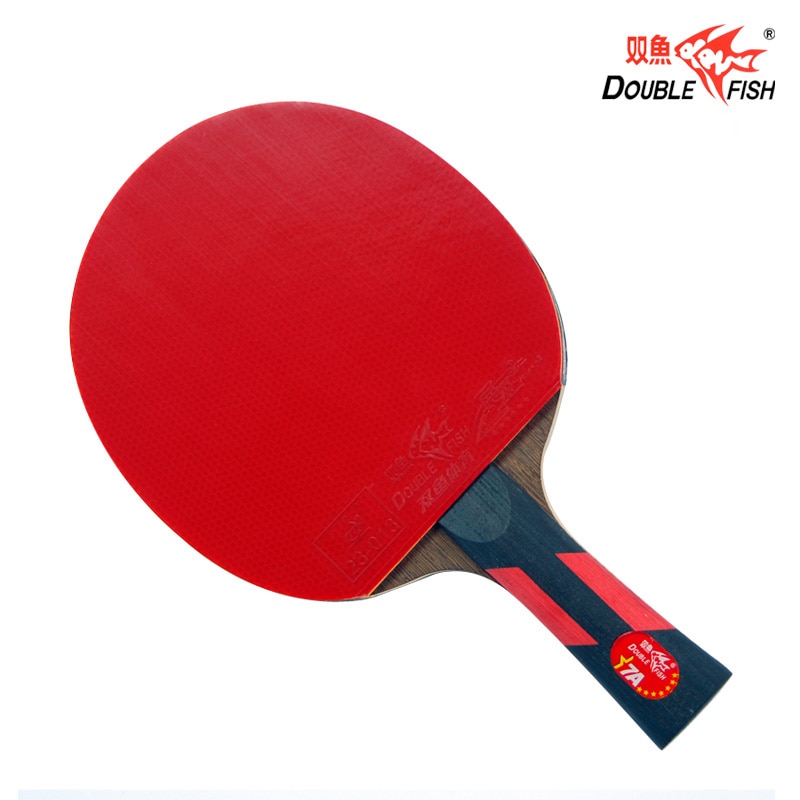 Double fish advance 7AC 7stars table tennis finished rackets paddle 5 Ply wenge wood racquet fast attack with loop ITTF approved