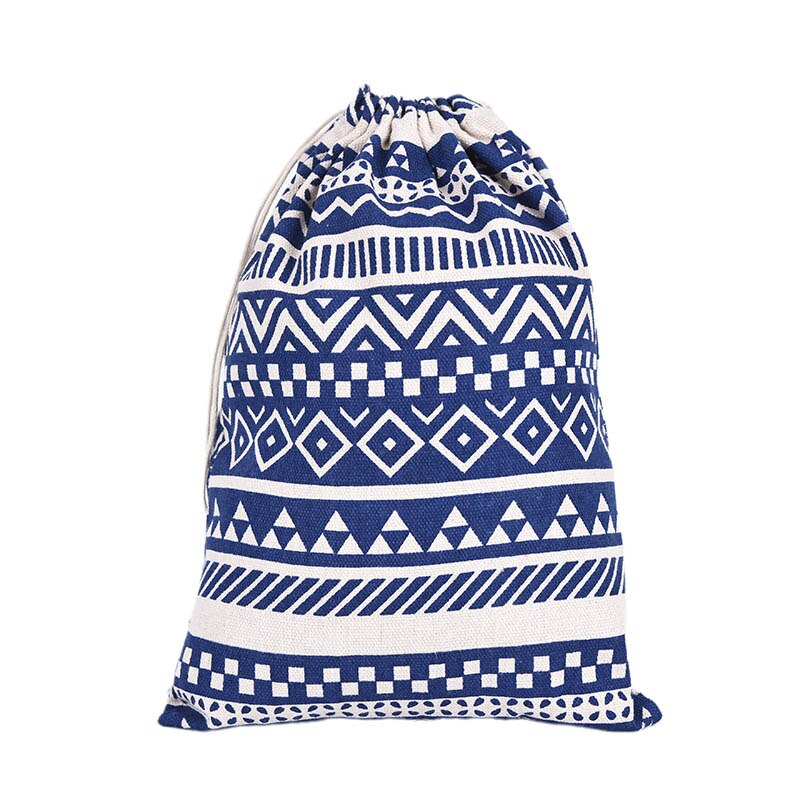 Dames canvas trekkoord rugzak vintage studenten school trekkoord tas meisjes tas reistassen