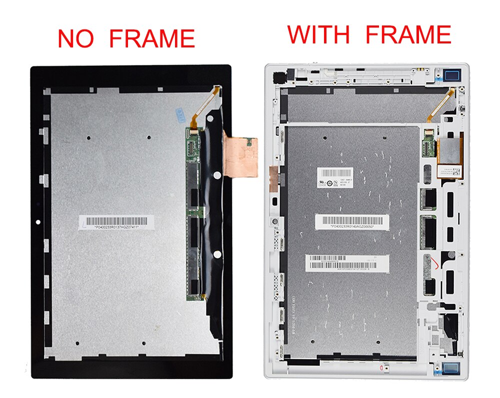 Tela de 10.1 polegadas para sony xperia tablet z, sgp311 sgp312 sgp321, display lcd + touch screen, digitalizador, substituição com armação de moldura