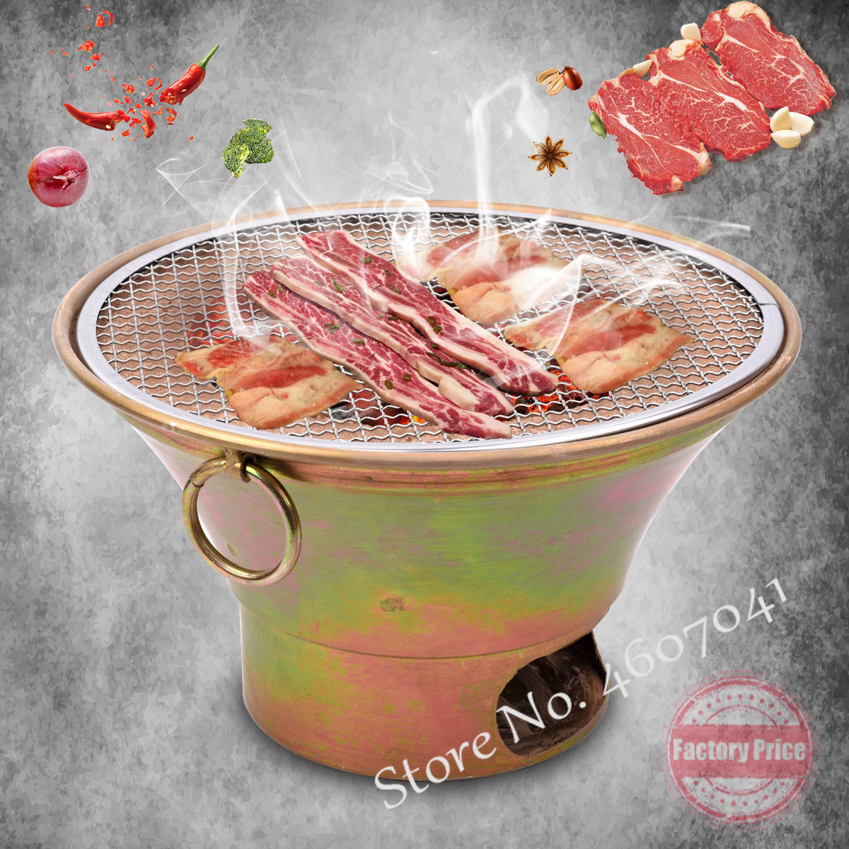 Horno de barro antiguo barbacoa de carbón coreano estufa de barbacoa estilo japonés estufa de carbón para barbacoa Parrilla de carne de carbón viejo Beijing