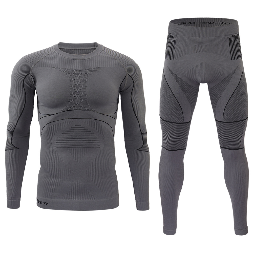 Esdy Brand Winter Thermal Underwear Men Underwear Sets Compression Fleece Sweat Quick Drying Thermo Underwear