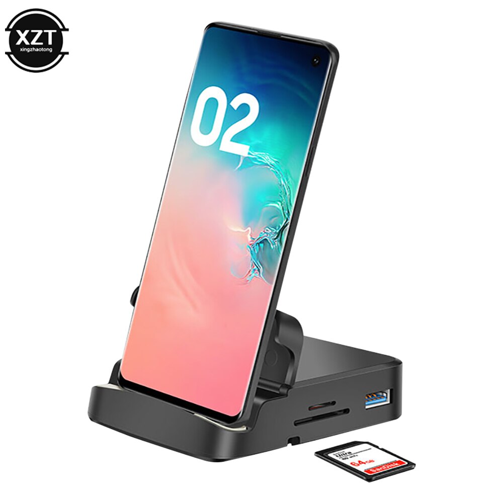 8 In 1 Type C HUB Docking Station Phone Stand Dex Pad Station USB C To HDMI-compatible Dock Power Charger Kit for For Samsung