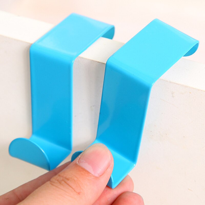 1set shape door Hanging hook Clothes Towel Cap Key Holder hat organizer storage rack coat stand Kitchen Cupboard dishcloth shelf