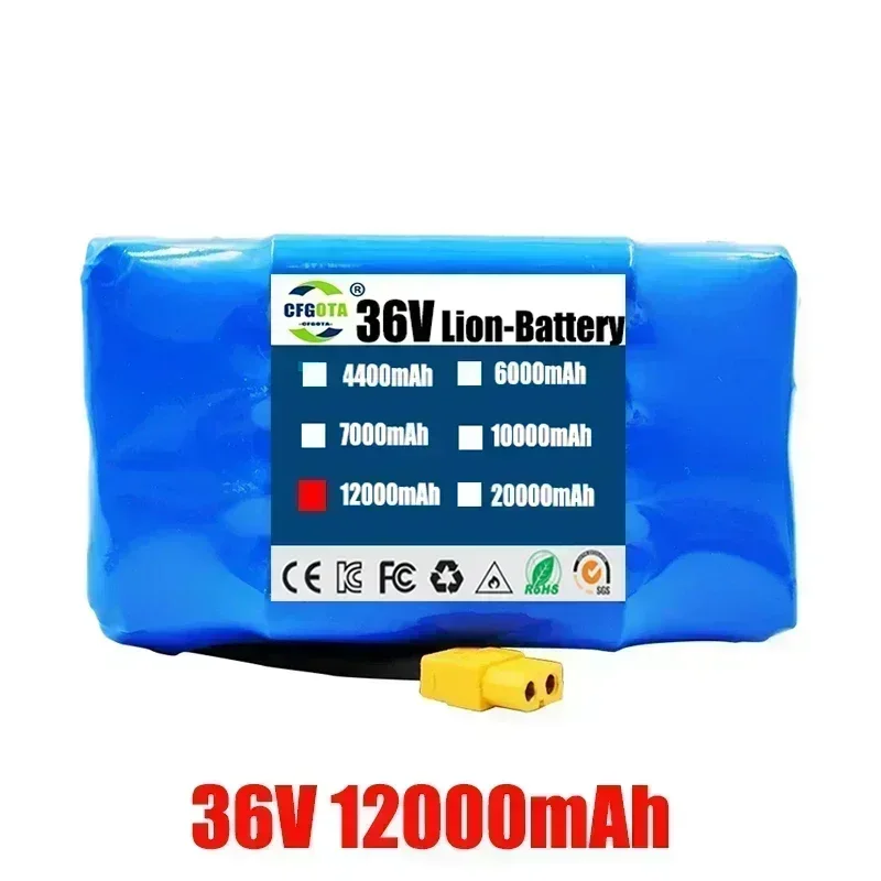 36V 7Ah Batterij Hoverboard Oplaadbare Li-Ion Batterij Li-Ion Cel voor Elektrische Zelf Balans Scooter Hoverboard Eenwieler: Roze