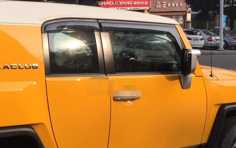 For Toyota FJ Plastic Window Visor Vent Shades Sun Rain Deflector Guard For FJ Auto Accessories 4PCS/SET 2007