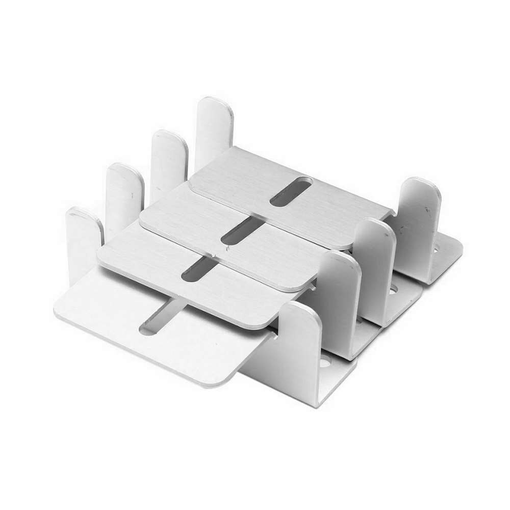 4pcs Metal Solar Panel Mounting Bracket Set Z-shaped Aluminum Roof Bracket Carvan