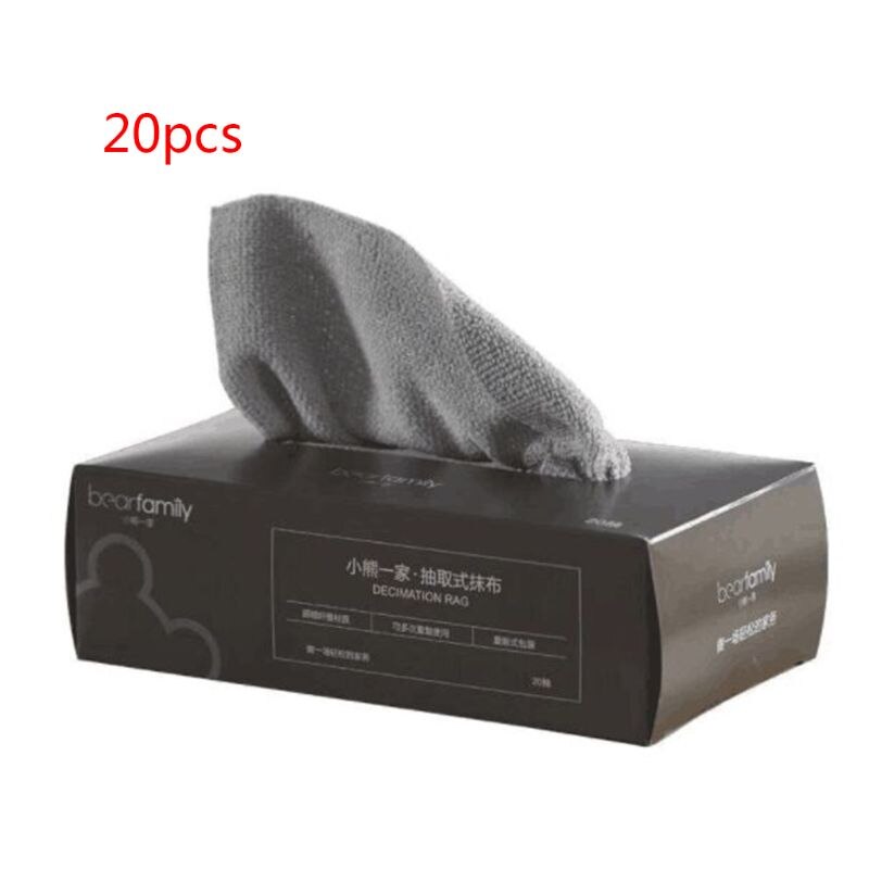 20pcs Disposable Microfiber Cloth Towels Reusable Antibacterial Table Rags Dishcloth Wipe Cleaning Napkins: 1