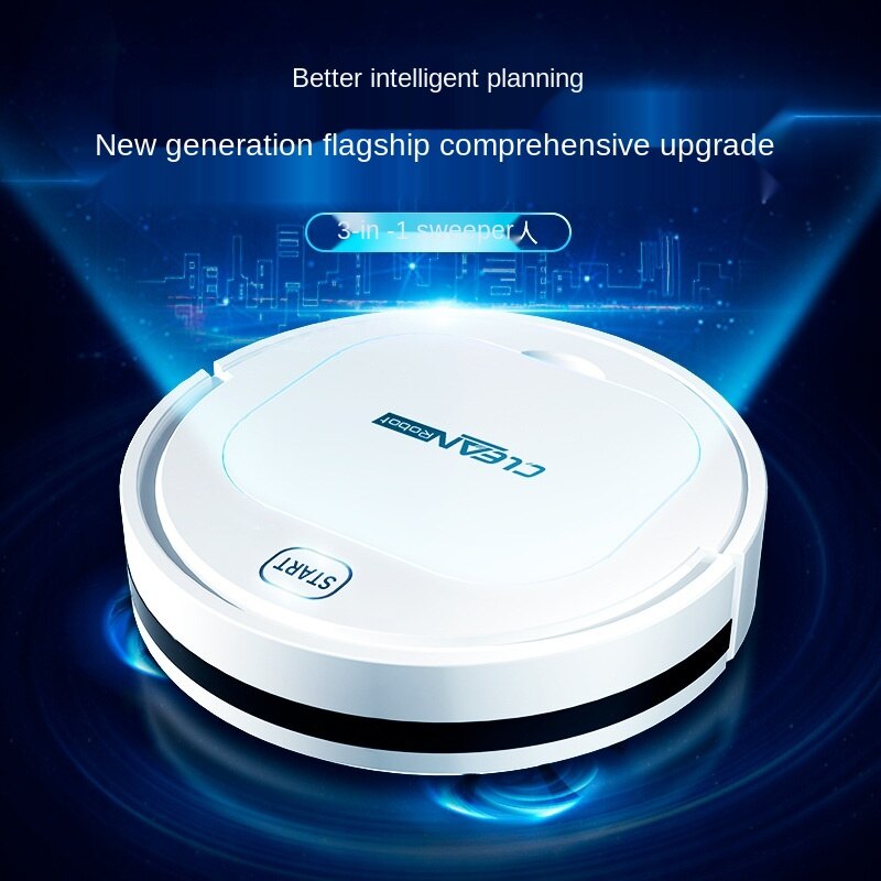 Robot aspirateur sans fil nettoyeur de tapis nettoyage humide balayage poils d'animaux de compagnie puissant Type d'aspiration vie intelligente pour le lavage à la maison