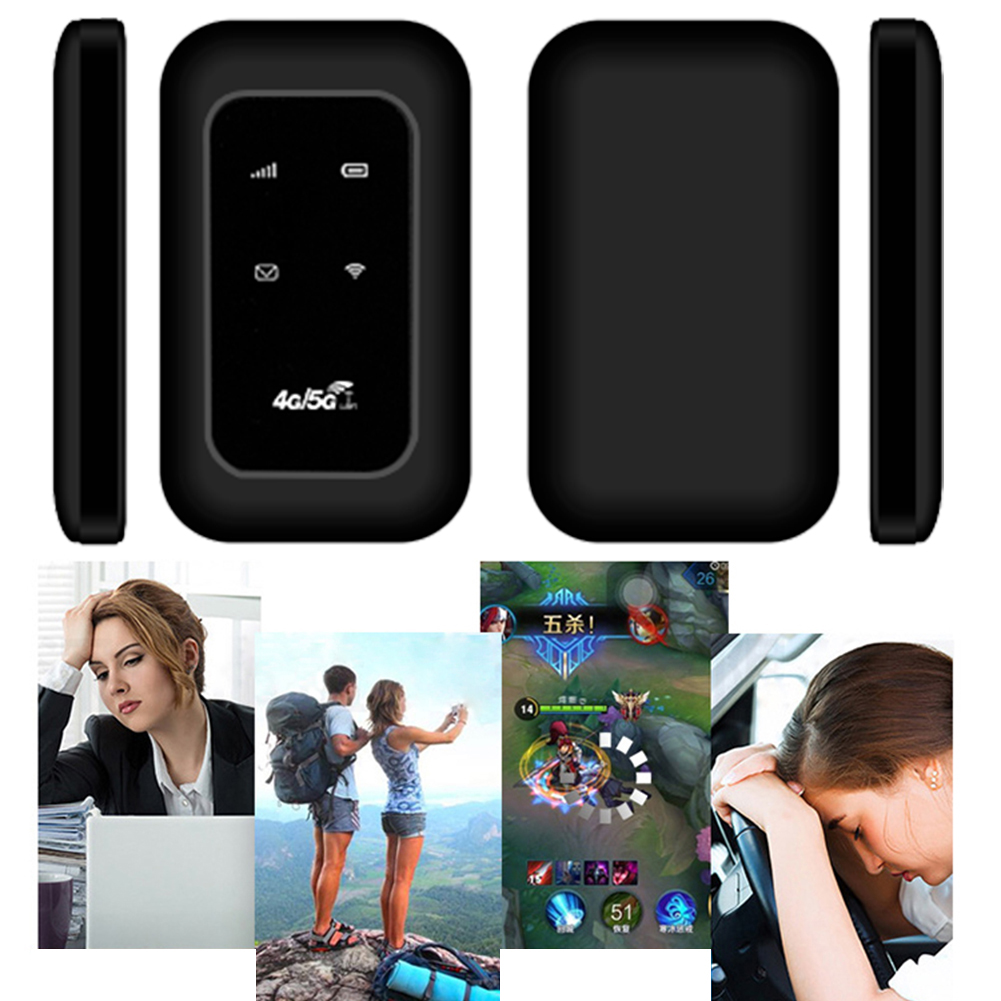 Módem WiFi portátil 4G LTE con ranura para tarjeta SIM, punto de acceso móvil inalámbrico de alta velocidad para RV, viajes, vacaciones, Camping, área remota