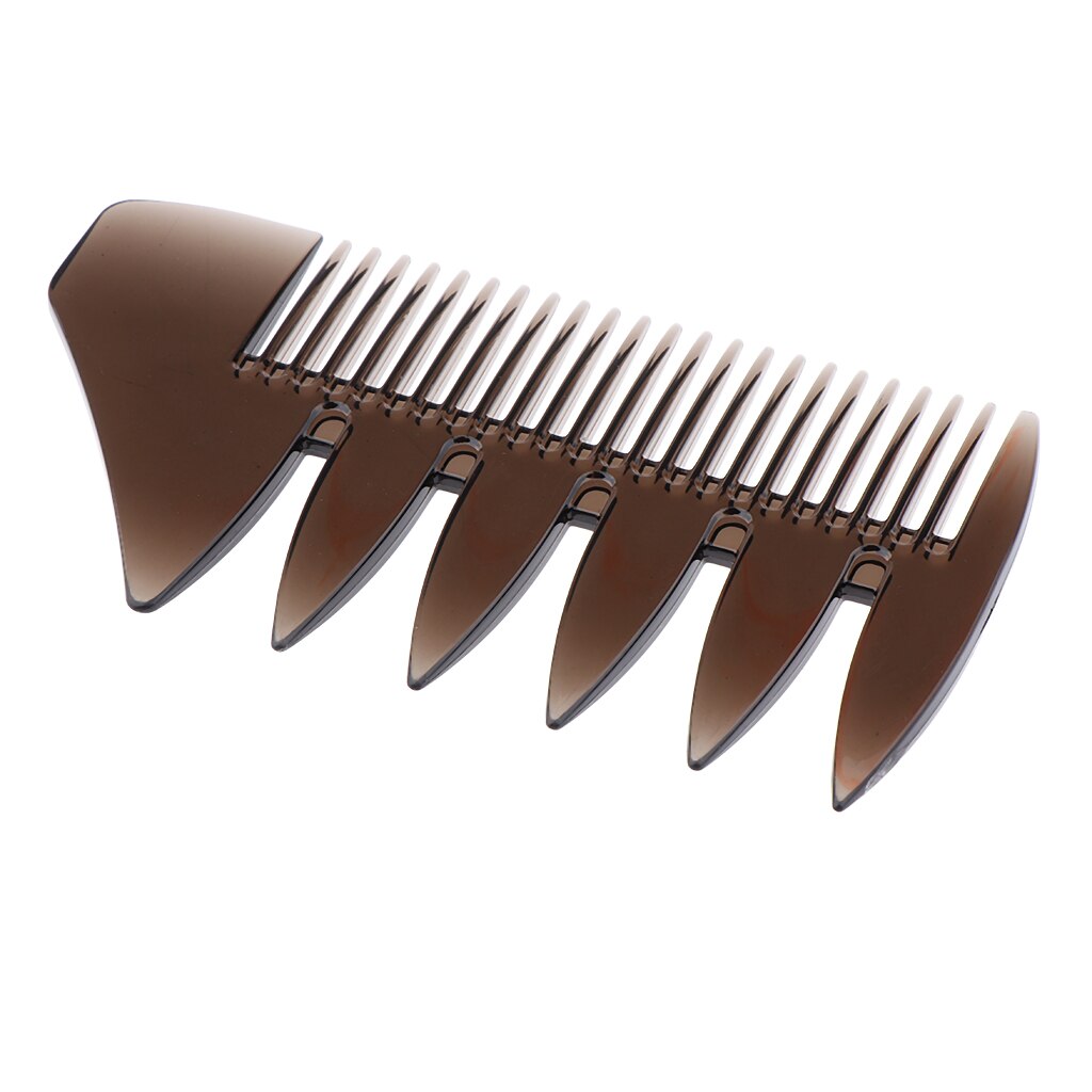 Peine Afro de doble punta para hombre, cepillo de pelo graso, rizado, recto, de dientes anchos y finos, 2 uds.