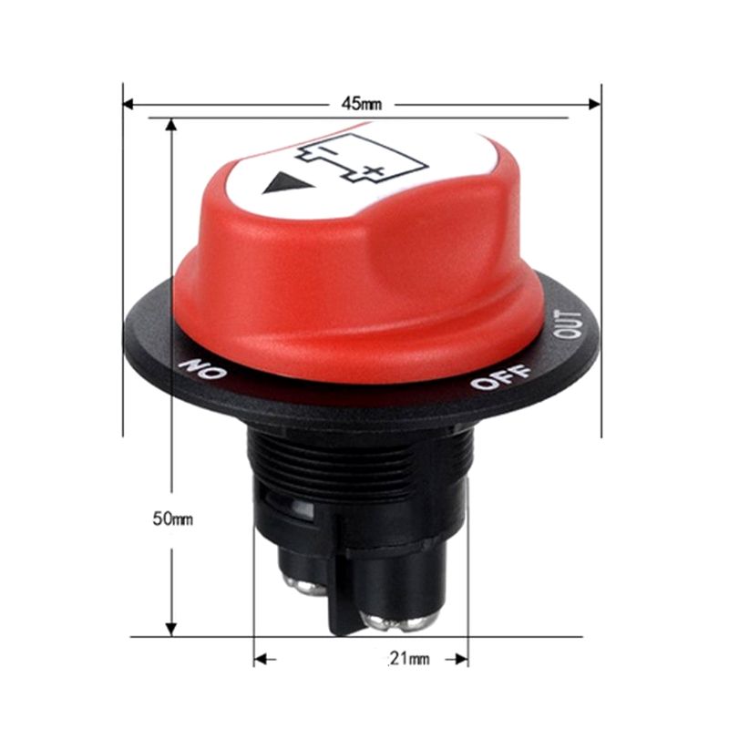 Batería de coche Universal-Trennschalter con 2 posiciones 12/24 V a prueba de agua coche barco camión de corte de energía