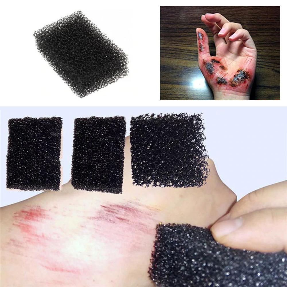 1 stk sort prik malesvamp halloween ansigt paniting makeup værktøj specialeffekt maling skrubbe værktøj
