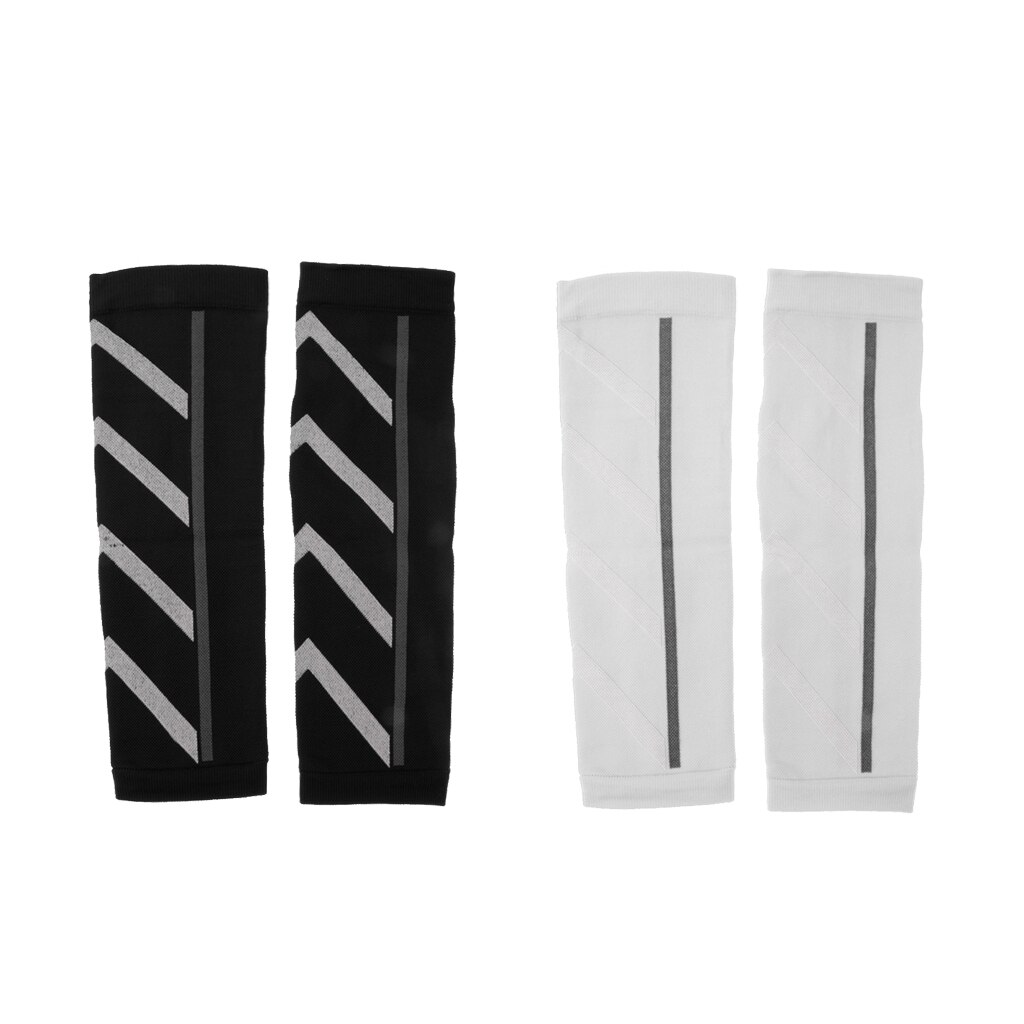 2 Paar Sport Compressie Kalf Mouwen Running Been Beschermen Shin Splint Sok